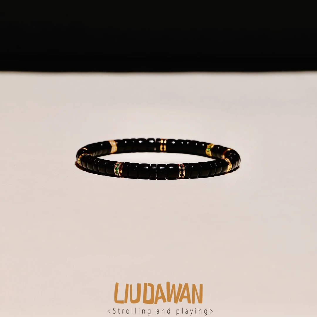 LIUDAWAN/黑月碧光 冬季限定手串5.5Mm