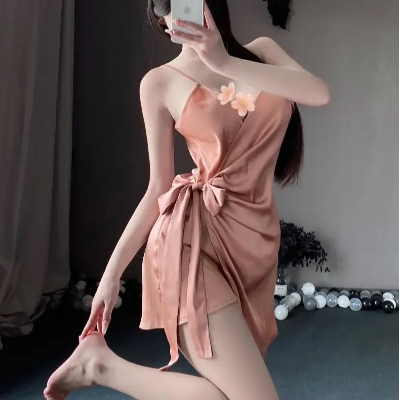 大码性感睡衣女修身24年夏吊带睡裙新款冰丝纯欲风高级感家居服