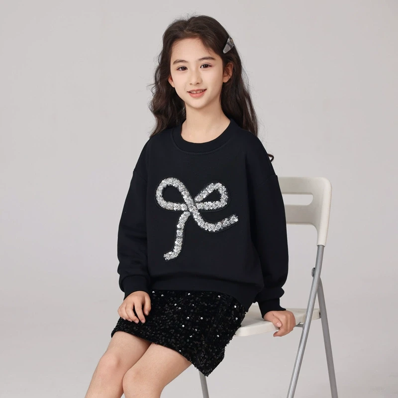 1758女童卫衣2025新款春秋款洋气时髦童装上衣大童春装高级感童装