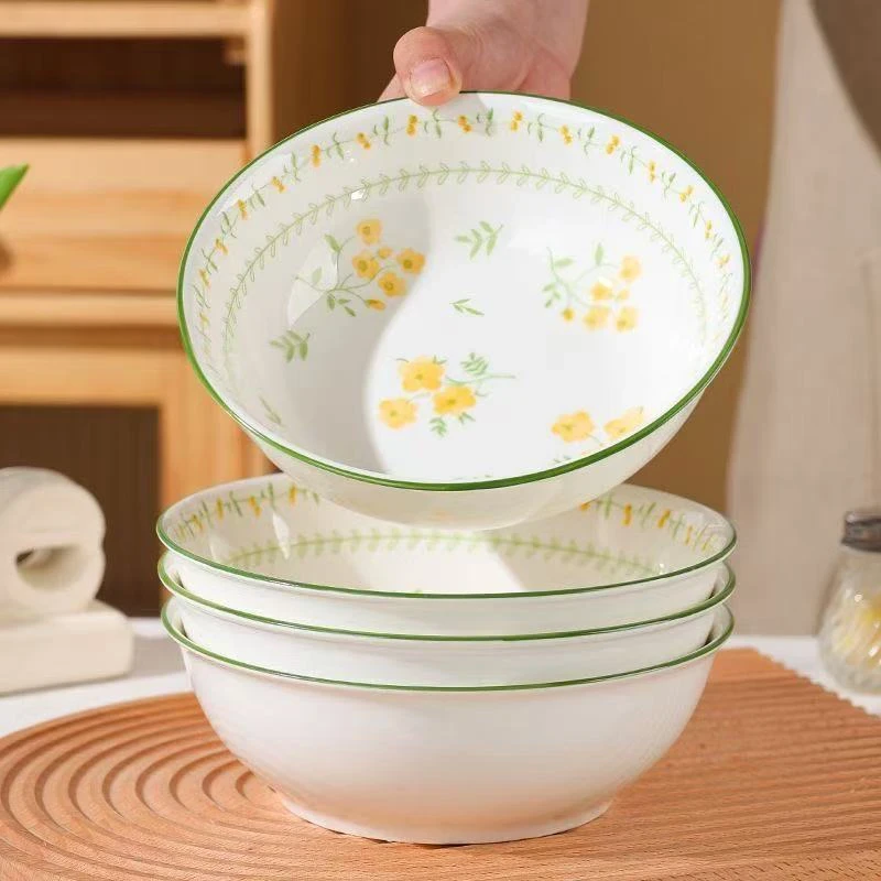 春意盎然7英寸面碗汤碗螺蛳粉碗拉面碗釉下彩餐具新款家用大碗LQ