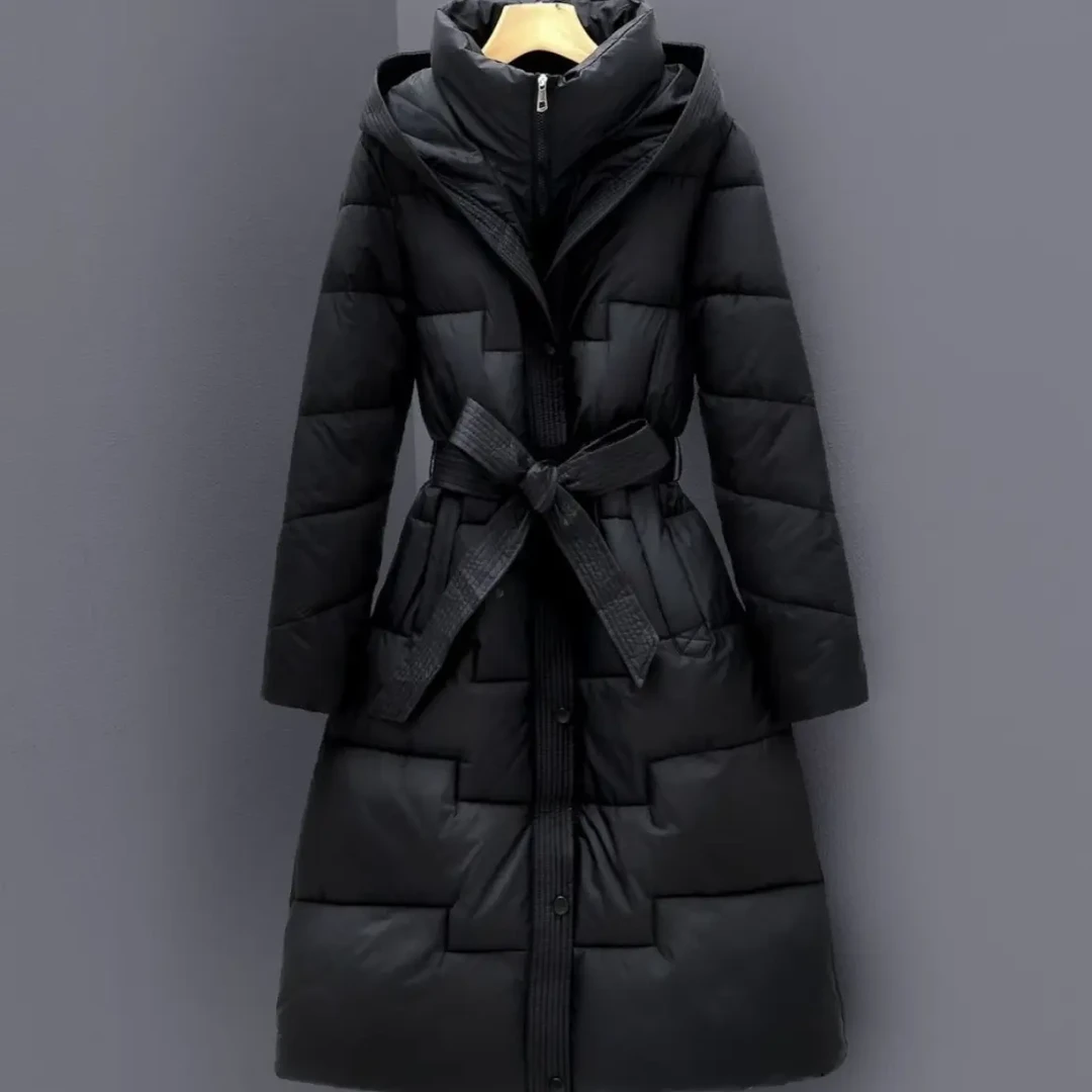 长款冬季收腰显瘦过膝保暖外套