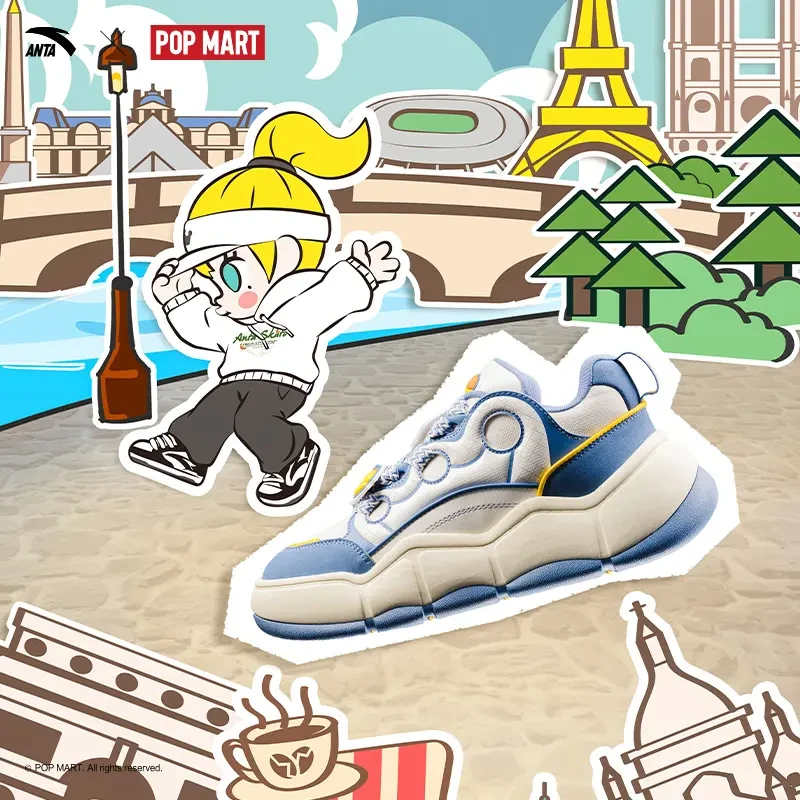 安踏特香包x泡泡玛特联名板鞋男女低帮复古休闲鞋