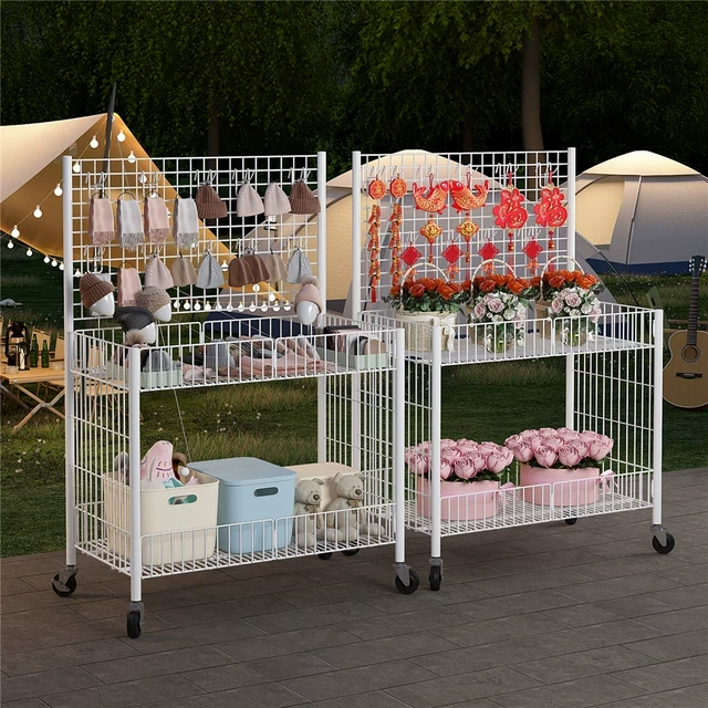 可折叠夜市地摊车冰粉小吃移动摆摊车烤肠花车小推车专用促销车架