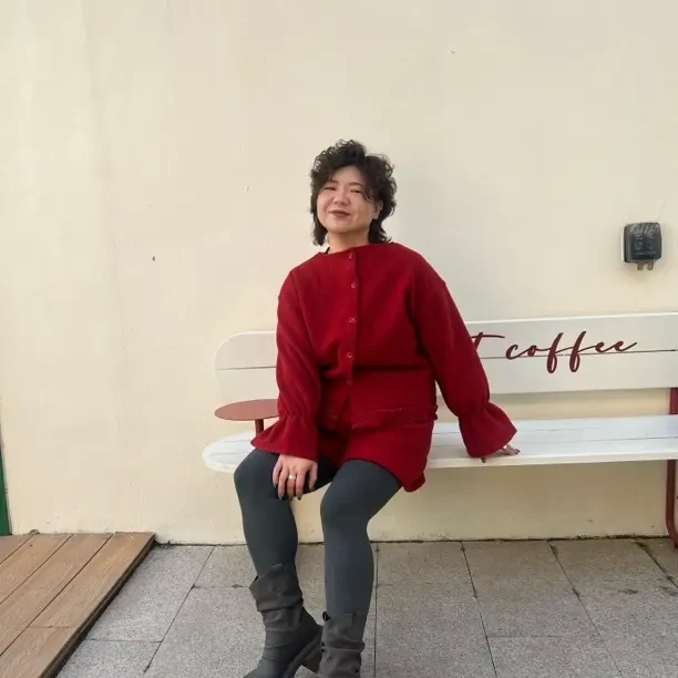 秋冬圆领显瘦温柔气质荷叶边针织开衫