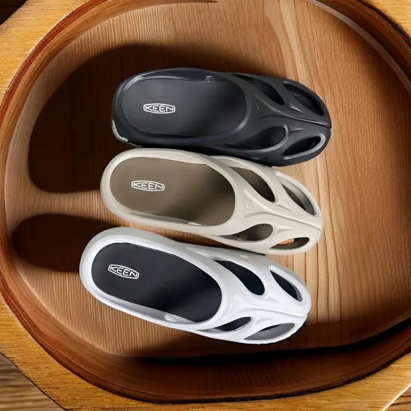 夏季男女户外休闲拖鞋防水踩屎感软底防滑运动拖鞋透气沙滩鞋