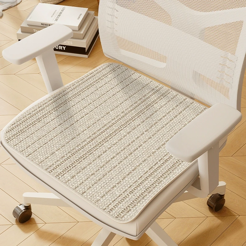 夏季椅垫冰丝坐垫办公室久坐冰垫简约坐垫屁垫防滑透气凉席垫子