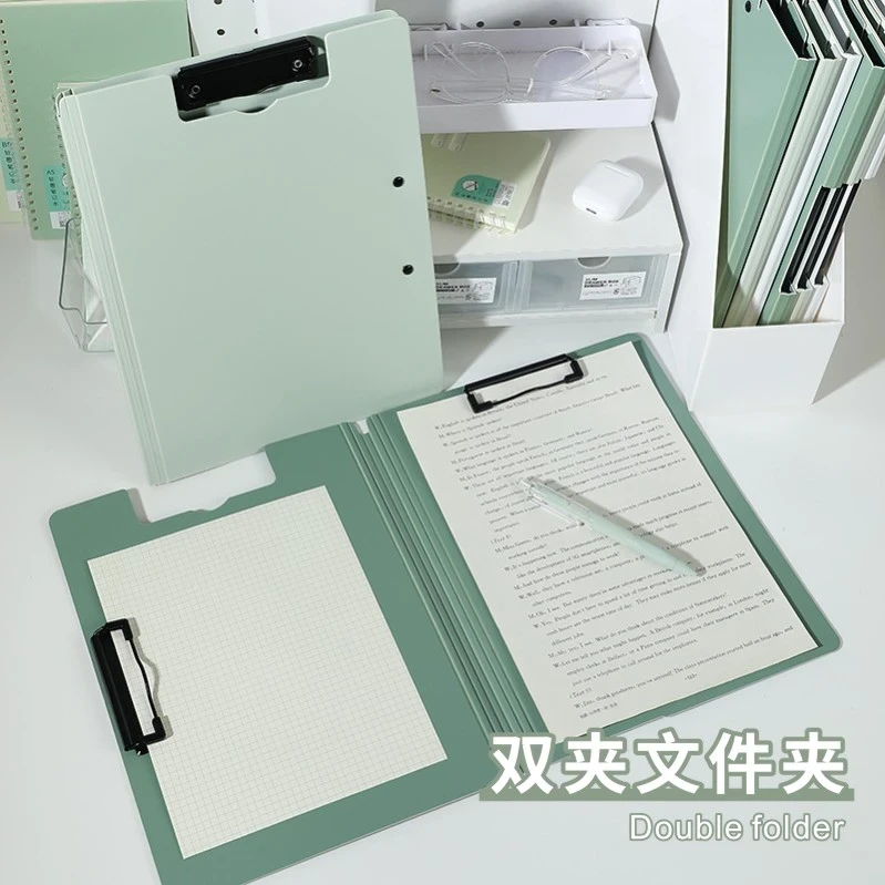 加厚A4文件夹板夹资料夹单夹双夹多功能纸硬壳讲义夹板纸夹写字板