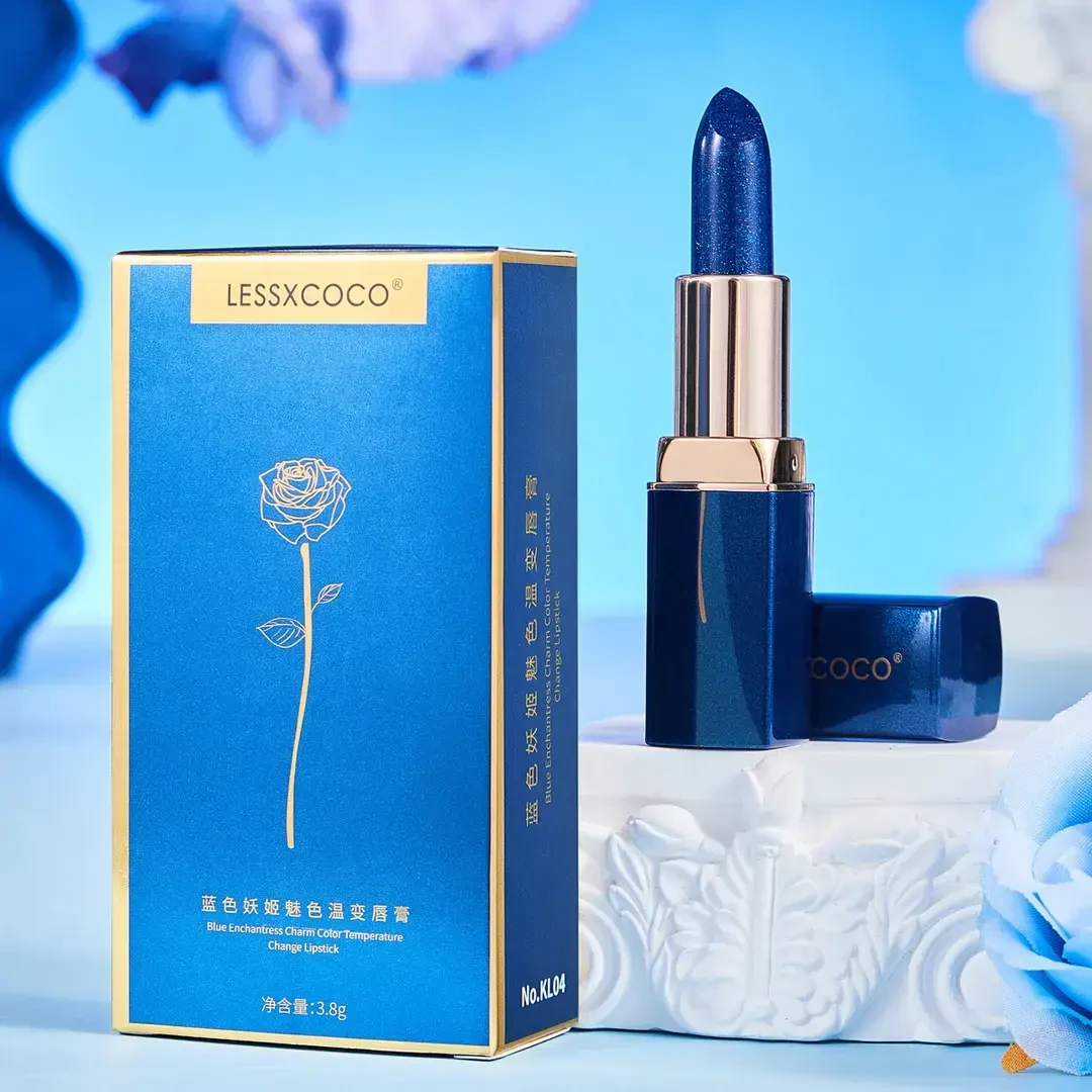 蓝色妖姬变色唇膏不沾杯防亲不掉色滋润持久保湿千人千色温变唇膏