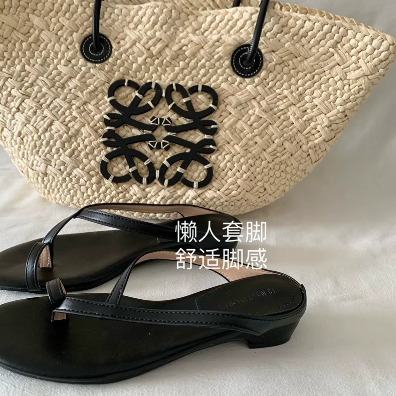 金晨同款！INS小众气质高级感套趾人字拖女款外穿度假风凉鞋晚晚风