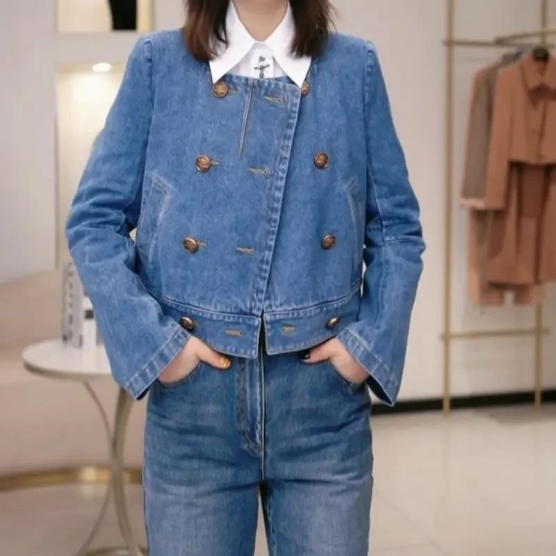 AMASS/阿玛施春季新款短款时尚休闲百搭复古丹宁风牛仔外套540019