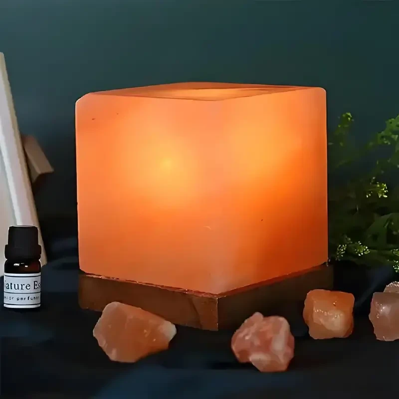 喜马拉雅水晶盐灯方型客厅公司书房商场卧室餐厅装饰灯