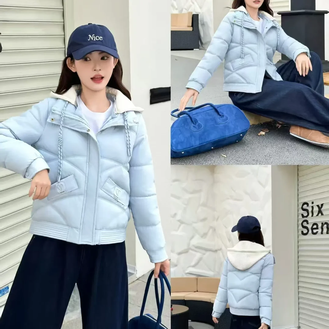 冬季新款加厚小清新棉袄短款棉衣韩版舒适保暖棉服宽松外套休闲