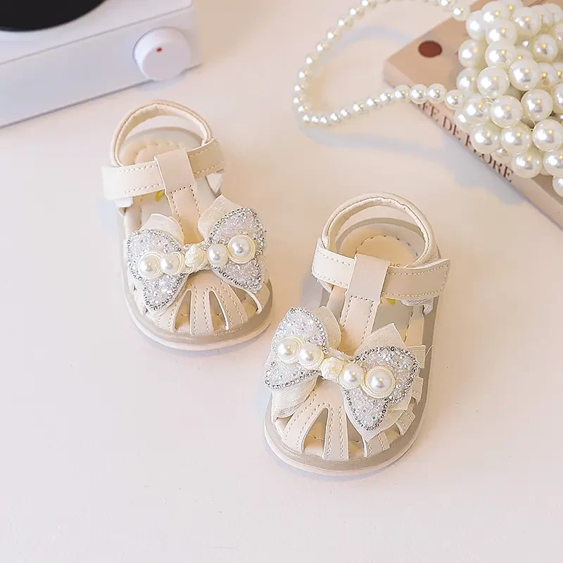 可爱风宝宝鞋鞋子夏季防滑公主风包头凉鞋女女宝学步鞋