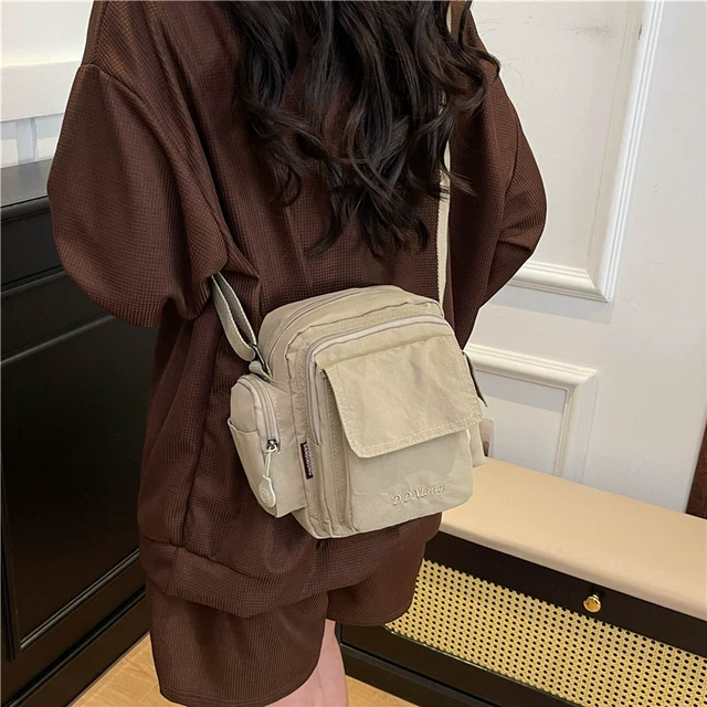百搭相机包尼龙小方包多功能大容量通勤迷你手机小挎包防水登山包
