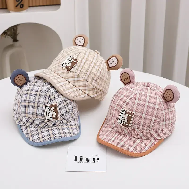 可爱鸭舌帽春秋宝宝防晒休闲棒球帽女童儿童帽子潮小孩遮阳帽夏季