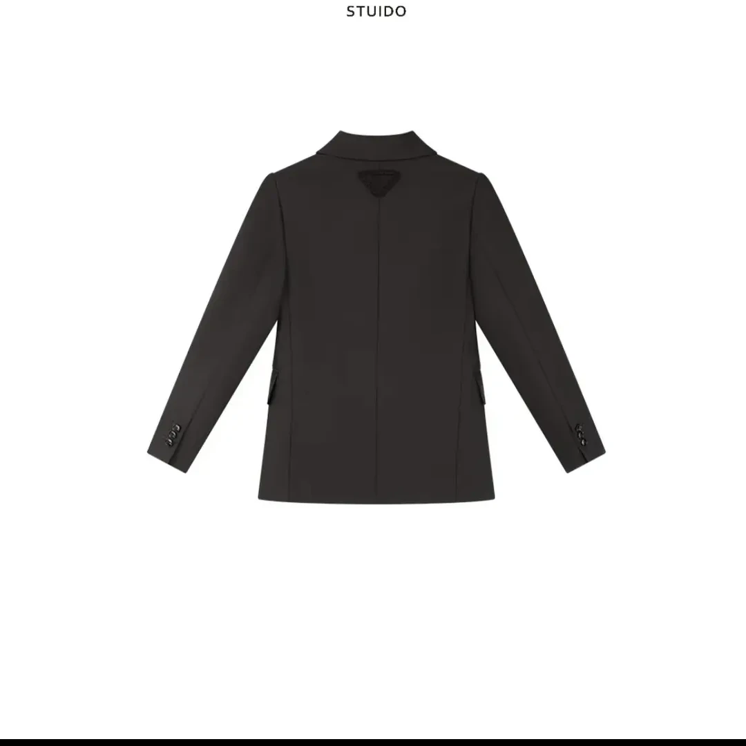 秋季新款复古国风新中羊毛桑蚕丝西装上衣