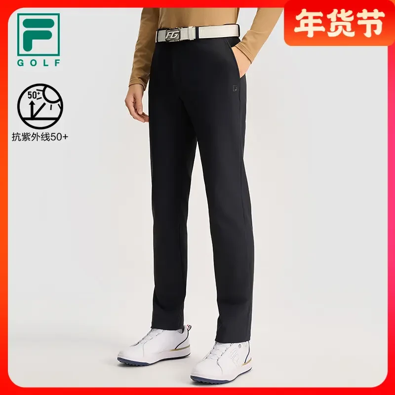 Fila/斐乐梭织长裤经典GOLF商务长裤休闲舒适直筒裤A11M515801F