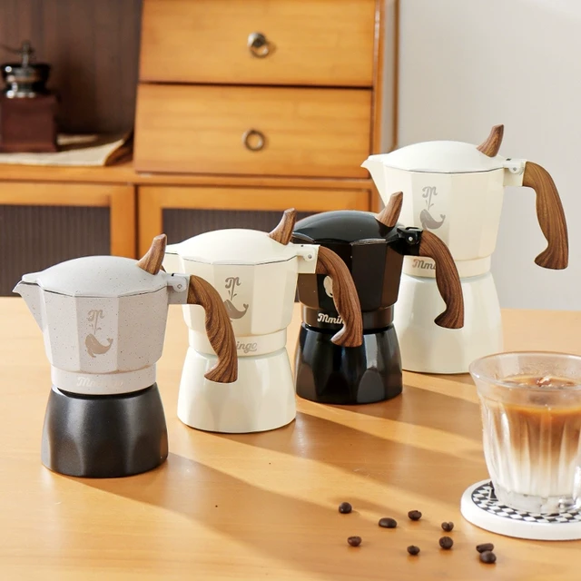 源头工厂鸣感摩卡壶家用小型意式浓缩咖啡壶手冲咖啡壶套装煮咖啡