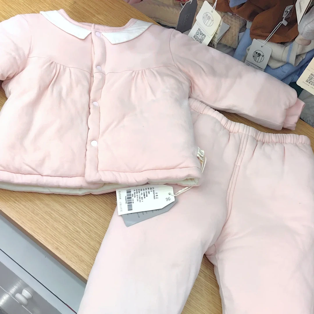 棉叠子婴幼儿冬季棉服加厚娃娃领棉衣外出服
