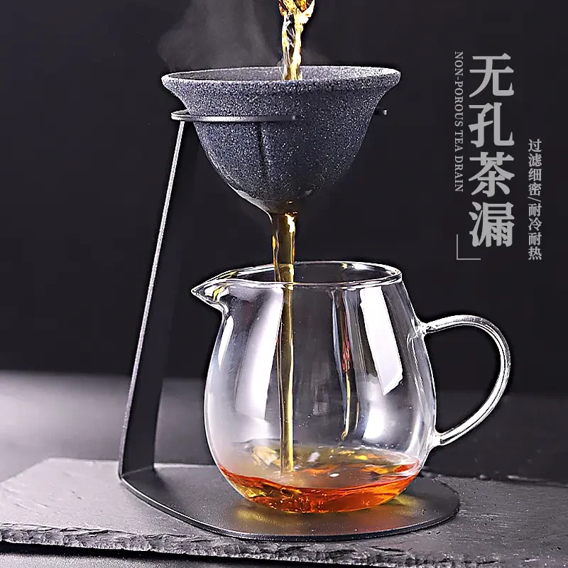 矿石无孔茶漏茶滤小青柑泡茶过滤茶器茶具配件公道杯超细泡茶神器