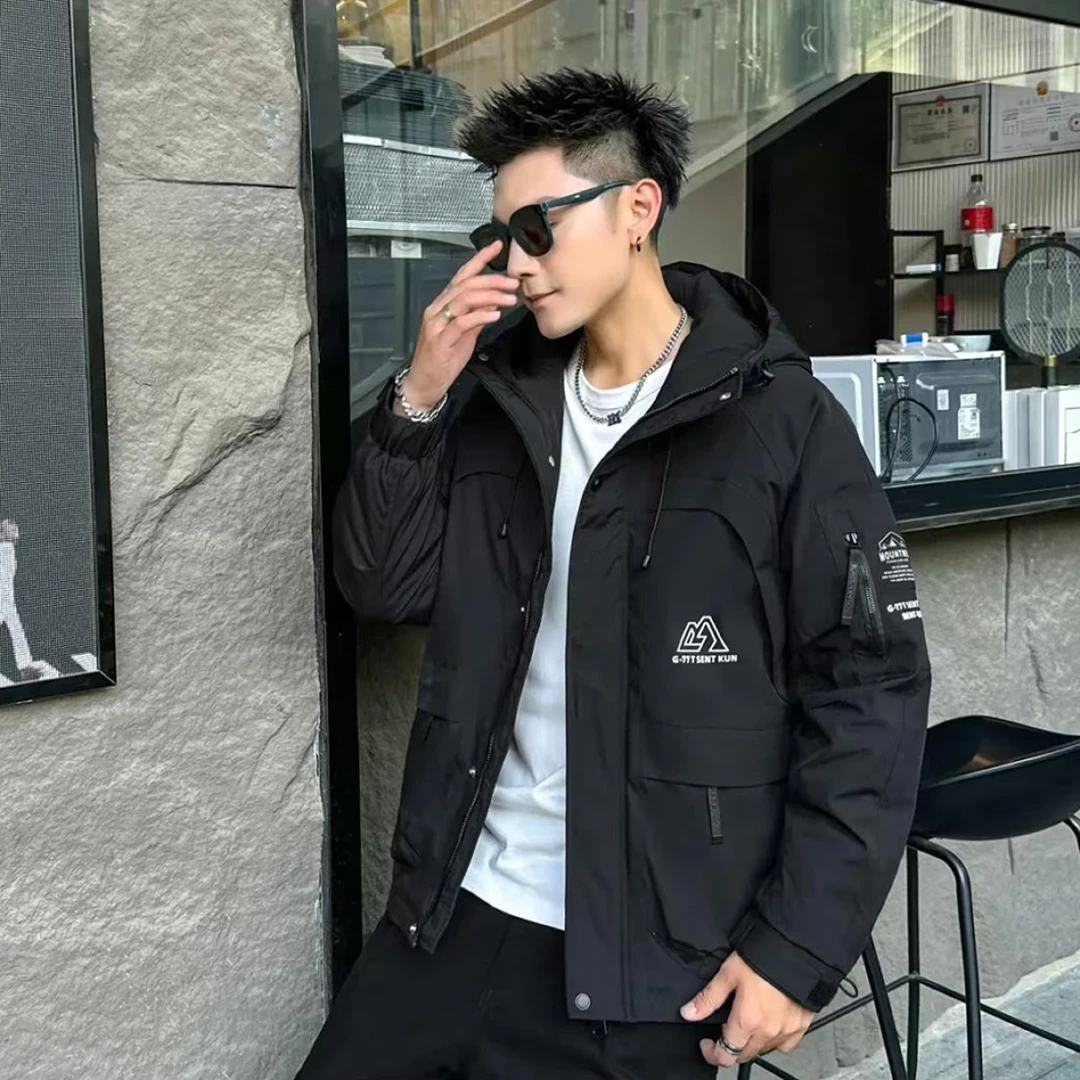 户外工装冲锋衣冬季连帽外套619