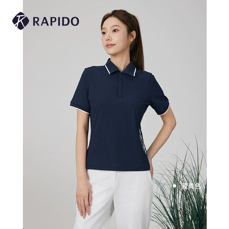 RAPIDO雳霹道春夏女士O系列夏季凉感POLO衫运动短袖T恤CP4442O37