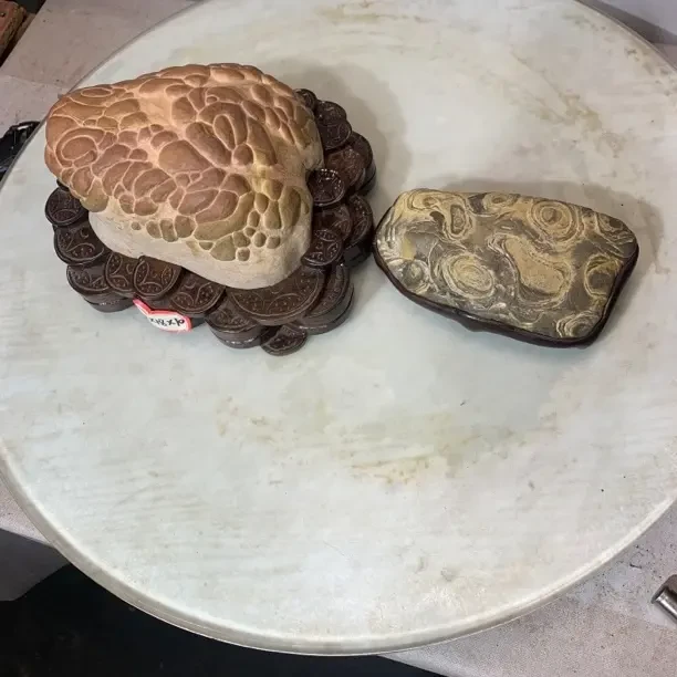 家居办公室玄关客厅禅意送礼自然观赏龟纹奇石佳品