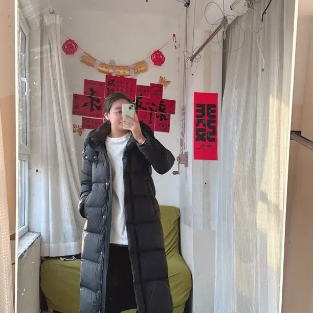 成羽4778长款羽绒服 衣长105到108