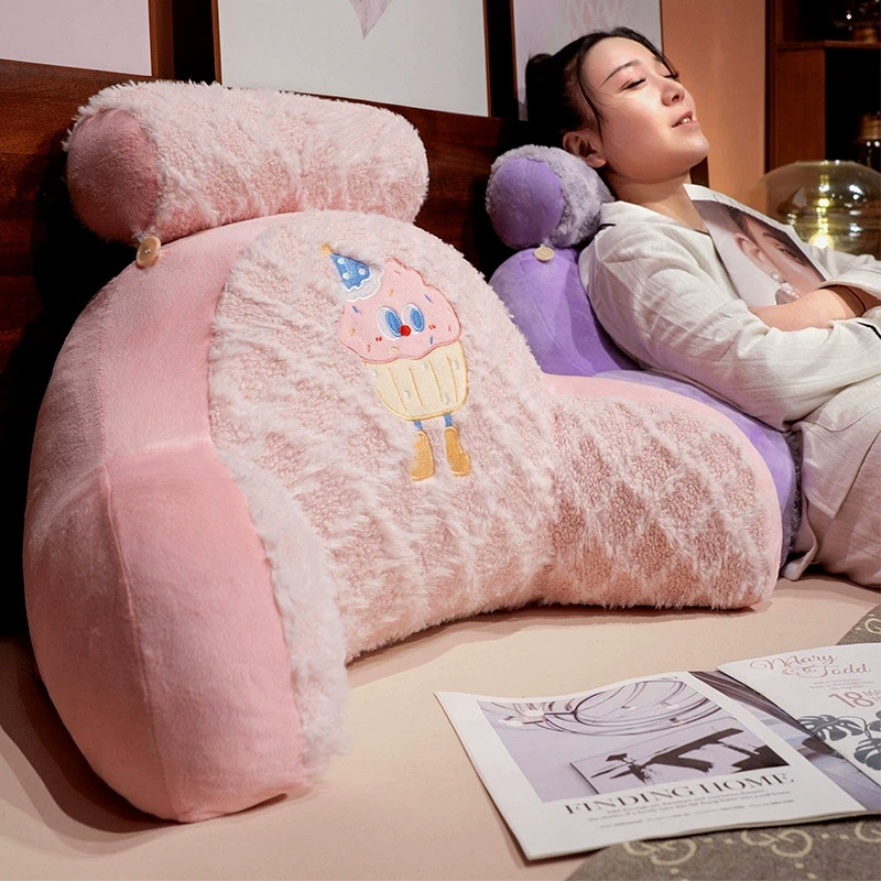 床头软包大靠背沙发靠垫宿舍学生枕头床上看书床靠护腰垫靠枕抱枕