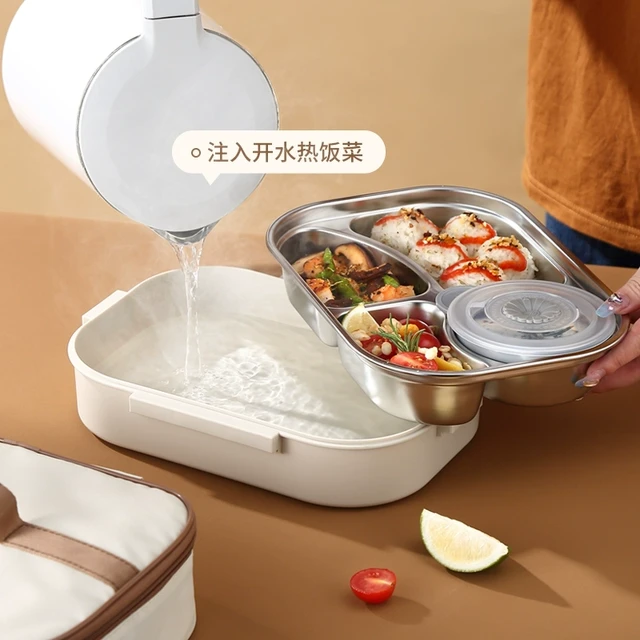 雄乐304不锈钢保温午餐盒学生上班族日式便当盒可微波炉加热饭盒