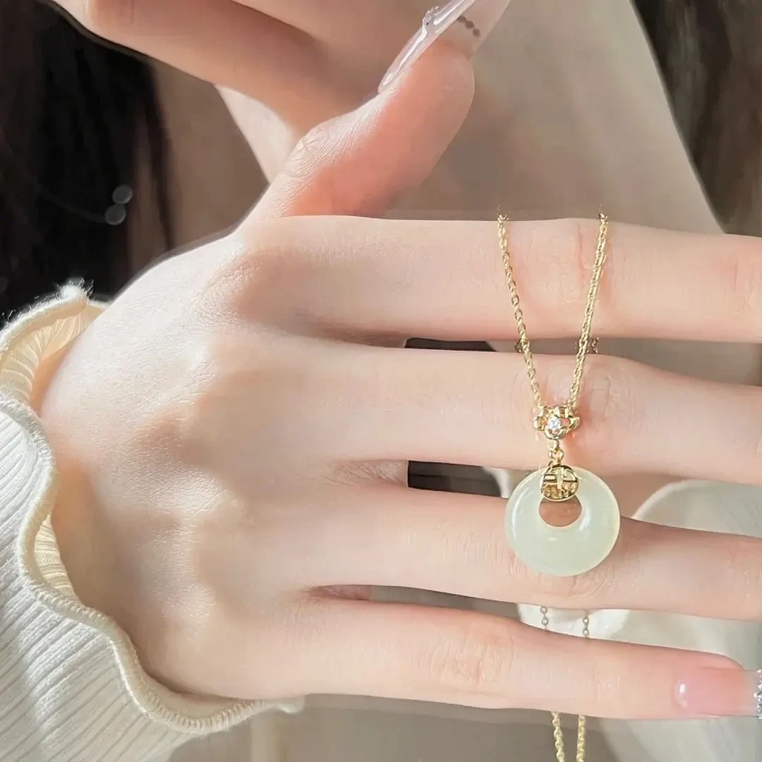 福气平安扣女轻奢小众设计高级感气质简约手机挂件