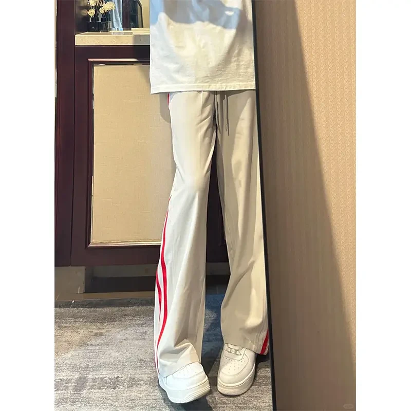 美式条纹速干裤子男夏季薄款冰丝凉感cleanfit休闲裤青少年运动裤