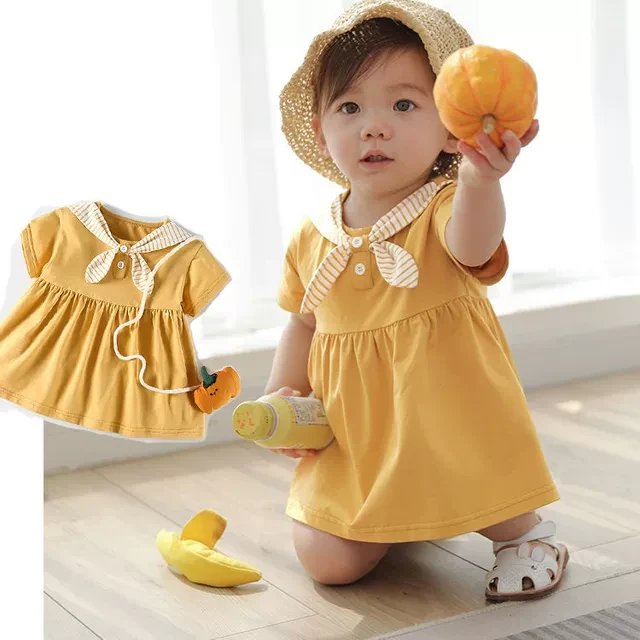 女童连衣裙夏装2025新款女宝宝短袖裙夏季洋气公主裙时髦儿童裙子
