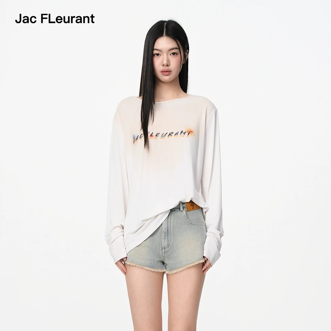 JAC FLEURANT新款薄款脏脏彩绘LOGO长袖