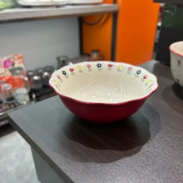 高颜值陶瓷餐具套装家用饭碗汤面碗盘子乔迁送礼釉中彩