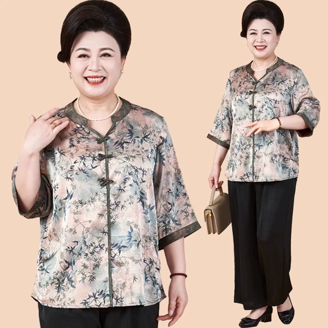 胖妈妈夏装2025新款大码短袖T恤加肥加大中老年女夏季阔太太上衣