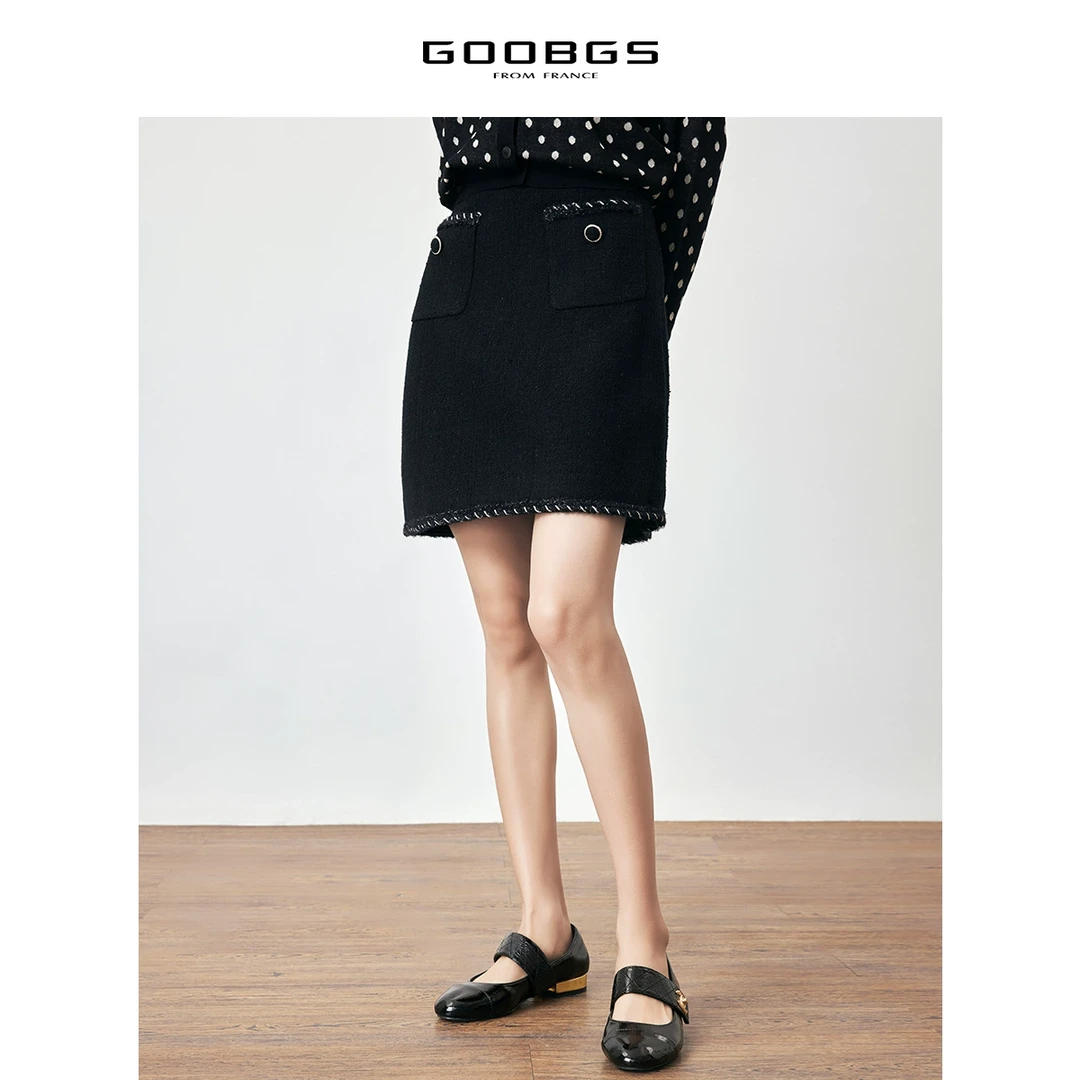 【小余专属】谷邦GOOBGS 粗花呢小香风半身裙 G3121567