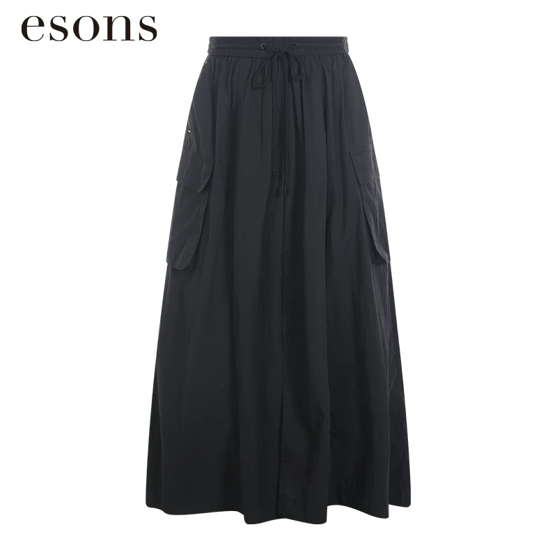 esons/爱城市【商场同款】女士舒适松紧腰工装风半裙36546400