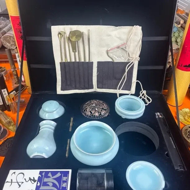 棉麻便携香道工具收纳布袋