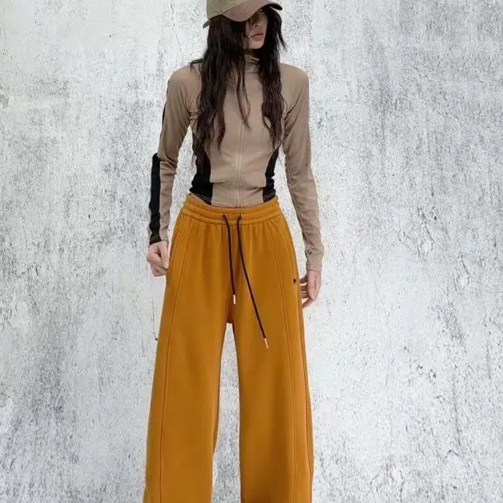 先利专属加绒加厚高腰显瘦缩腿卫裤