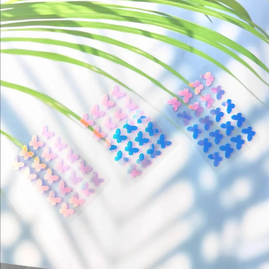 妆可依 镭射痘痘贴彩色蝴蝶化妆修护创面水胶体爱心星星遮瑕遮盖