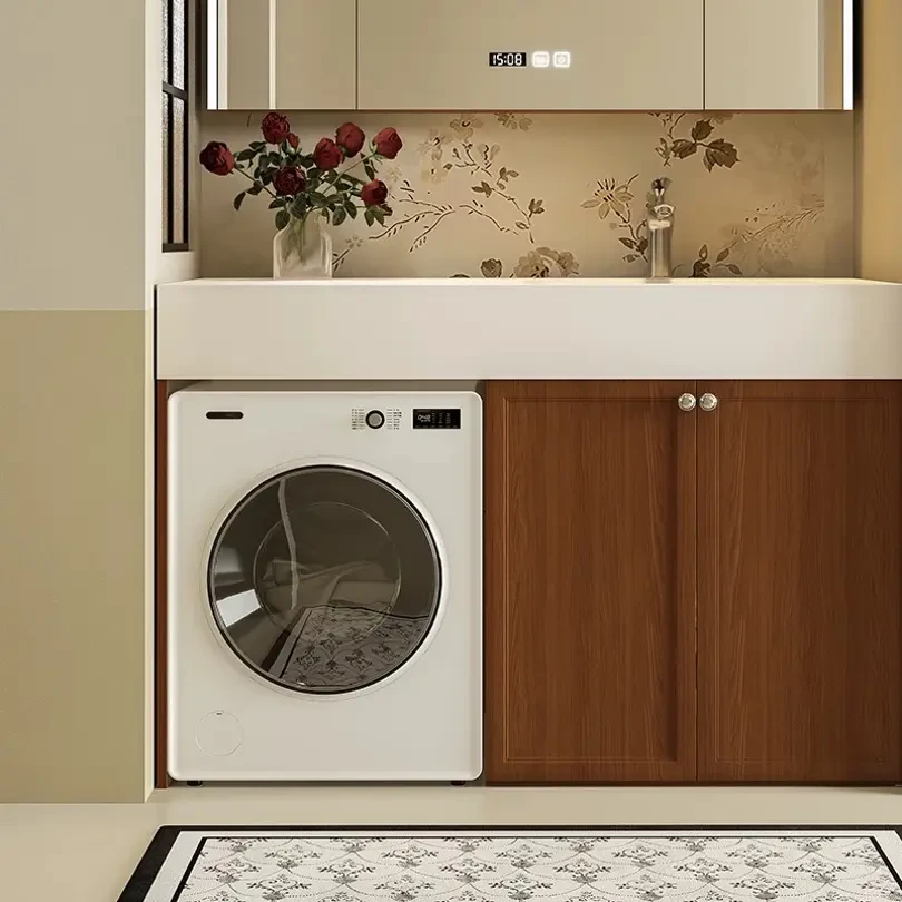 法式橡木浴室柜一体盆卫生间岩板洗脸盆北欧小户型定制