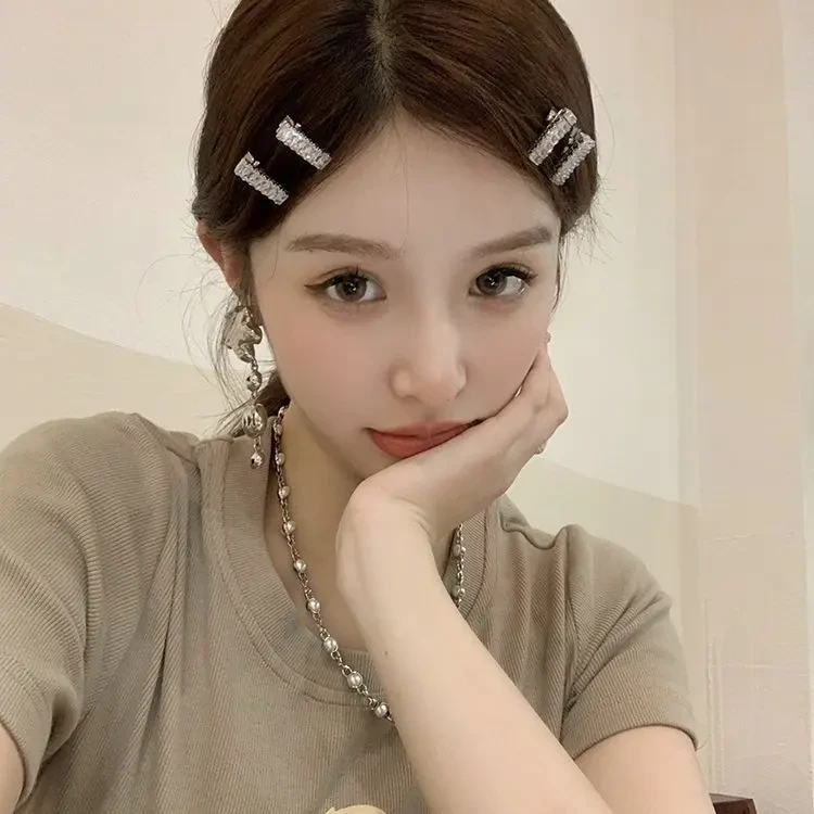 闪闪水钻小发夹前额碎发夹甜美刘海夹编发发饰小号夹子少女心头饰