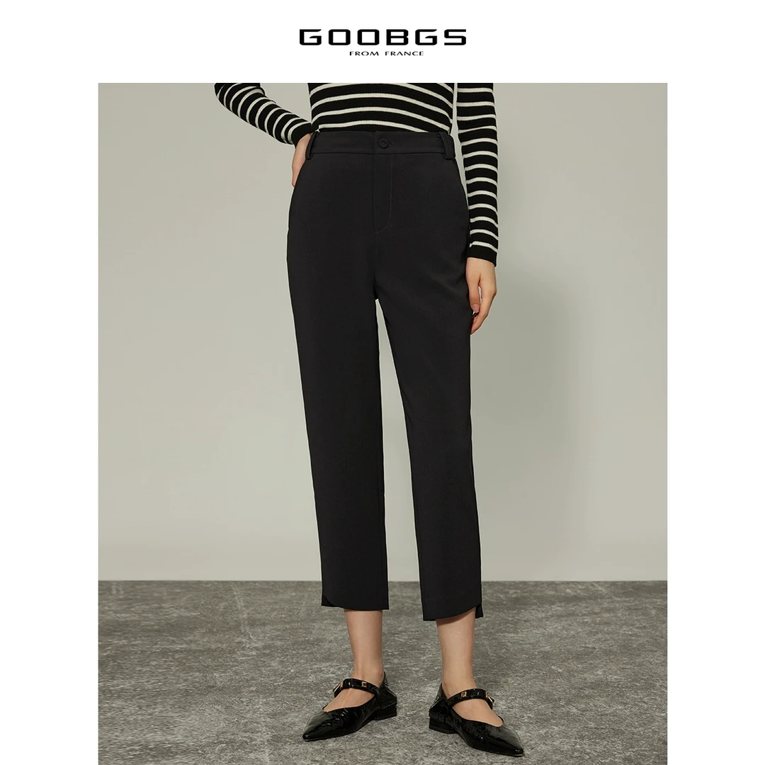 【谷邦L+】谷邦GOOBGS 棕色修身长裤 G2391555