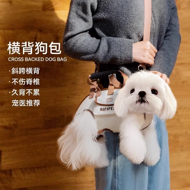 2025马尔济斯专用外出牵引背包便携透气可拎可斜挎猫包狗包宠物小