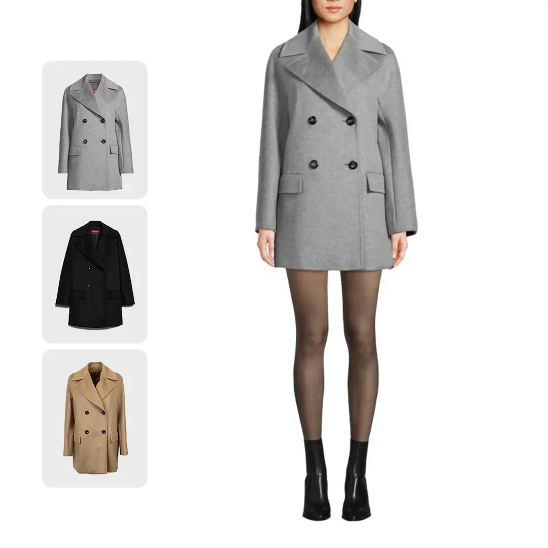 未使用 MaxMara 【国现 专柜价10200】女士双排扣大衣 Kent