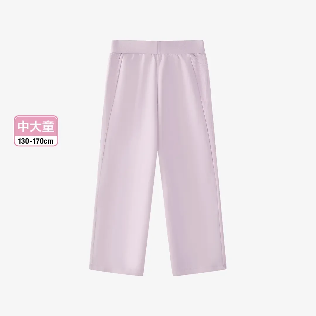 FILA斐乐儿童【直筒裤】春季女中大童宽松舒适百搭休闲裤K12G513627