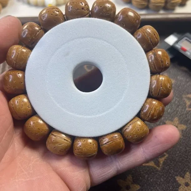 东北籽桃核光珠手串15mm尺寸高油高密文玩好物