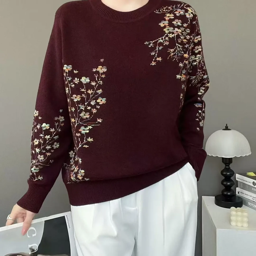 洋气百搭显瘦时尚妈妈冬季宽松保暖显年轻