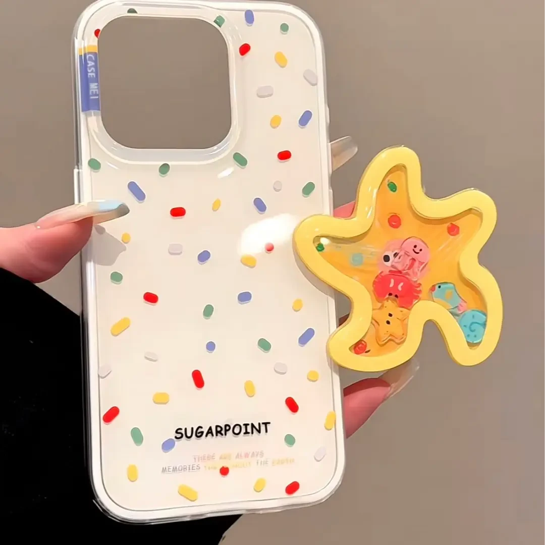 彩点飘带适用苹果华为vivo小米oppo女款iphone15/16/14荣耀小众